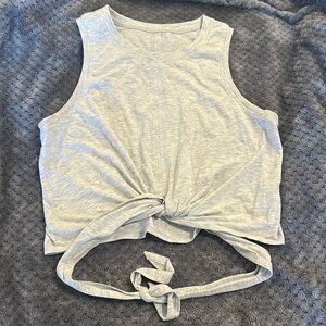 PC Lululemon “Time to Restore” gray heather tank top sz6